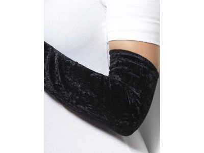 Manusi negre lungi catifea