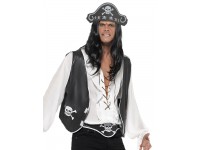 Set de pirat cu boneta, vesta si centura