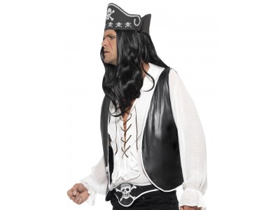 Set de pirat cu boneta, vesta si centura