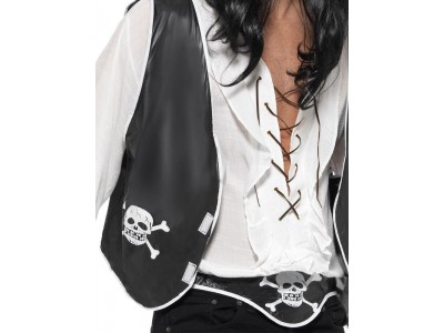 Set de pirat cu boneta, vesta si centura