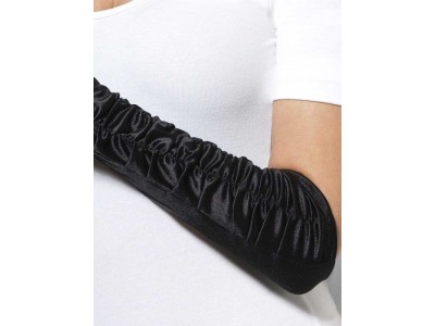 Manusi negre lungi satin