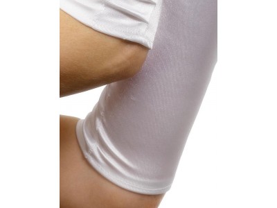 Manusi de satin albe lungi