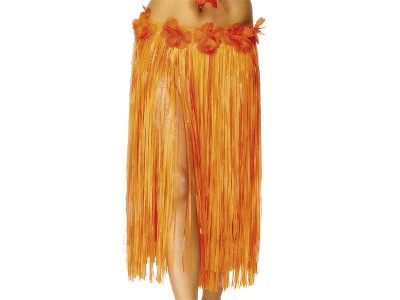 Fusta Hula Hawaii portocalie