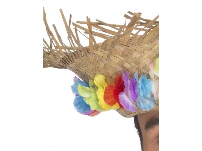 Palarie Hawaii cu orhidee