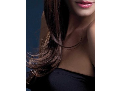 Peruca Fever - Sienna maro lunga cu breton