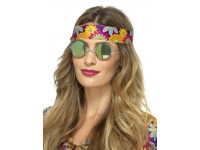 Ochelari Hippie oglinda aurie