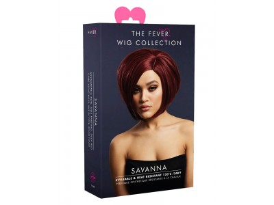 Peruca Fever - Savanna bob asimetric roscata