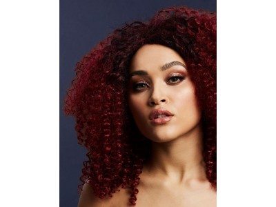 Peruca Fever - Lizzo culoarea pruna lunga creata