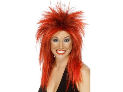 Peruca Rock Diva rosie