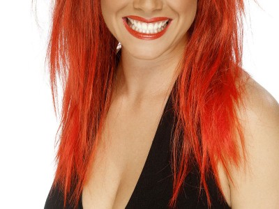 Peruca Rock Diva rosie