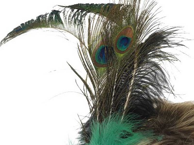 Masca venetiana Emerald Peacock