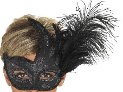 Masca venetiana Columbina neagra