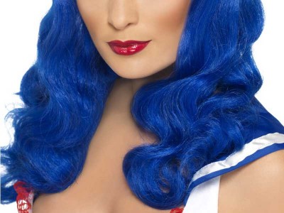 Peruca Sweetheart albastra