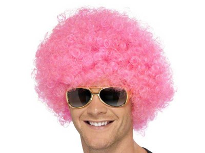 Peruca Funky Afro roz