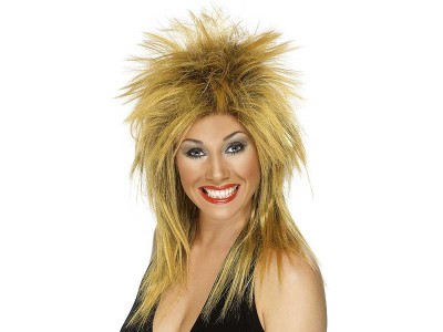 Peruca Rock Diva maro-blonda